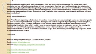 Easy Print Rider