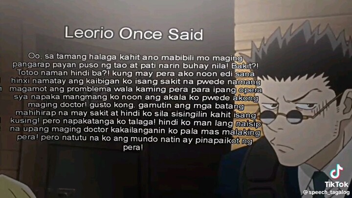 Leorio Once Said