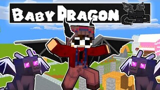 Becoming A BABY DRAGON In Minecraft! (Tagalog)