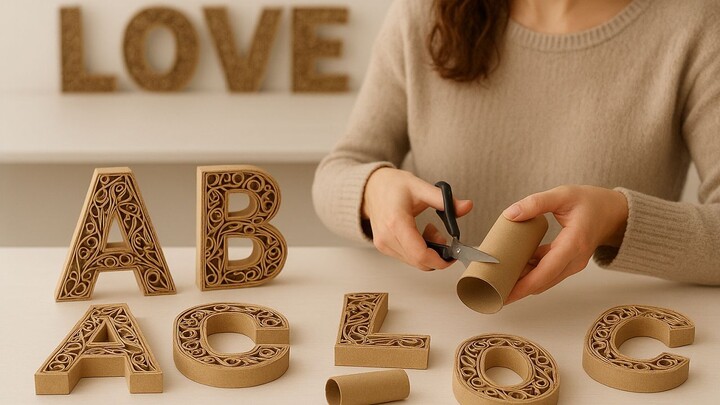 ¡¡Lovely idea using cardboard tubes!! Cardboard DIY  - Ecobrisa