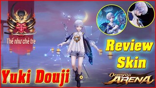 🌸Onmyoji Arena: Review Skin Yuki Douji - Series: Huyễn Thế Mộng Ngữ, Tóc Con Gái Đội Vương Miện