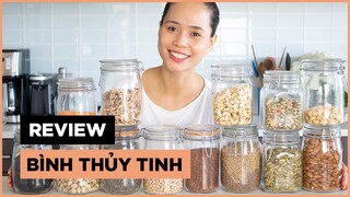 REVIEW BÌNH THUỶ TINH ĐỰNG HẠT KHÔNG BỊ HỎNG