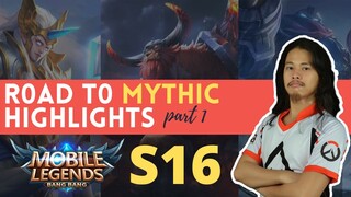 Daily420 Mobile Legends Highlights S16 [Road to Mythic] Mostly Tank [Part 1]