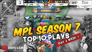 TOP 10 PLAYS OF MPL SEASON 7 DAY 2 WEEK 1 | SNIPE GAMING TV