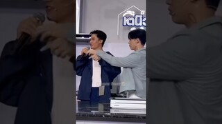 Tay,New and microphone between telling and nosy #taynew #tawan_v #newwiee #polca