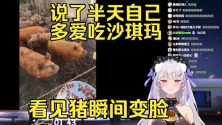 我最爱吃沙琪玛了🤩怎么是猪在吃啊😡