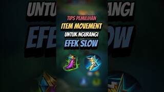 Tips pemilihan item movement untuk mengurangi efek slow #mlbb #mlbbcreatorcamp #mlbbshorts