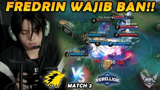 KING ONIC LANGSUNG MENGAMUK!! FREDRIN BENER2 KUNCI DARI SEMUANYA!! - RBL VS ONIC MATCH 2