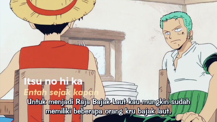 hanya zoro yang tau perjalanan awal Luffy