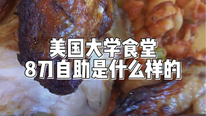 Buffet 8 đô ở căng-tin đại học Mỹ | Cánh gà thơm quá 55