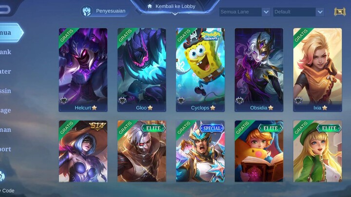 tiba" gratis semua 🥲