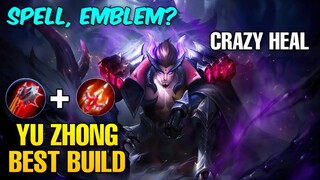 YU ZHONG BEST BUILD | YU ZHONG INSANE DAMAGE BUILD | BLACK DRAGON |MOBILE LEGENDS BANG BANG