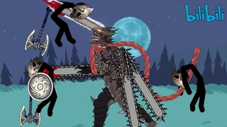 Part 7 Devil Chainsaw man vs Final boss and Griffons / stick war legacy animation