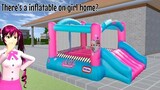 There's a inflatable on girl home | Sakura School Simulator | Gweyc Gaming