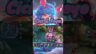 CICI & YOYO 🪀🪀 (Part 2 ) #mobilelegends #mlbb #cicimlbb #prismlivestudio #cicinewhero #cicisavage