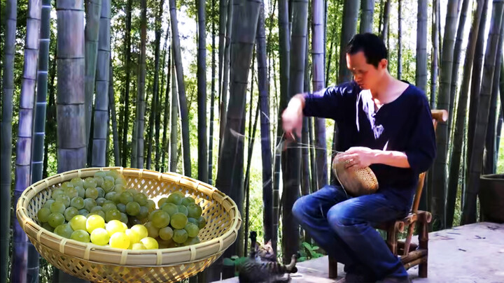 Kerajinan Tangan|Piring Buah dari Anyaman Bambu