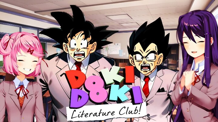 Goku and Vegeta Play Doki Doki Literature Club