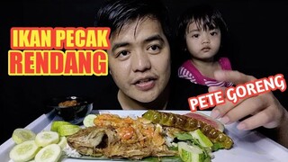 IKAN PECAK + RENDANG DAN PETE GORENG