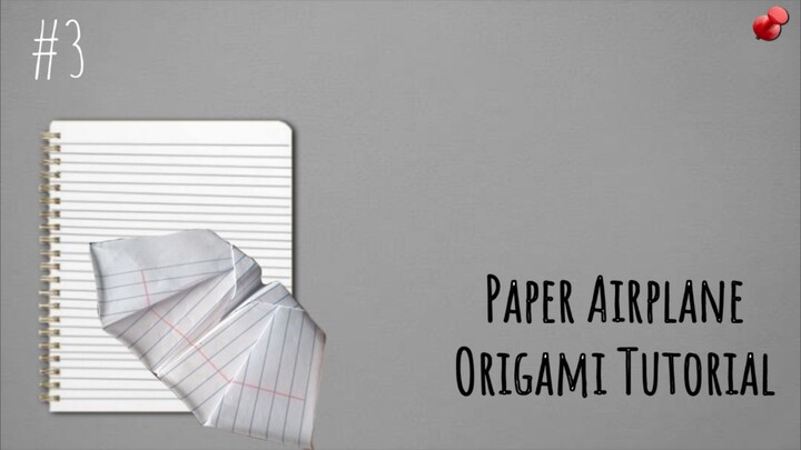 Paper flapping Airplane Origami Tutorial 🛬