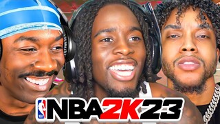 Kai Cenat, BruceDropEmOff & YourRAGE Play NBA 2K23 Together.. (HILARIOUS)