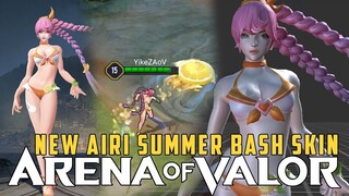 NEW SUMMER BASH AIRI SKIN + MODEL REVIEW | Arena of Valor | LiênQuânMobile | 傳說對決 | 펜타스톰 | 伝説対決