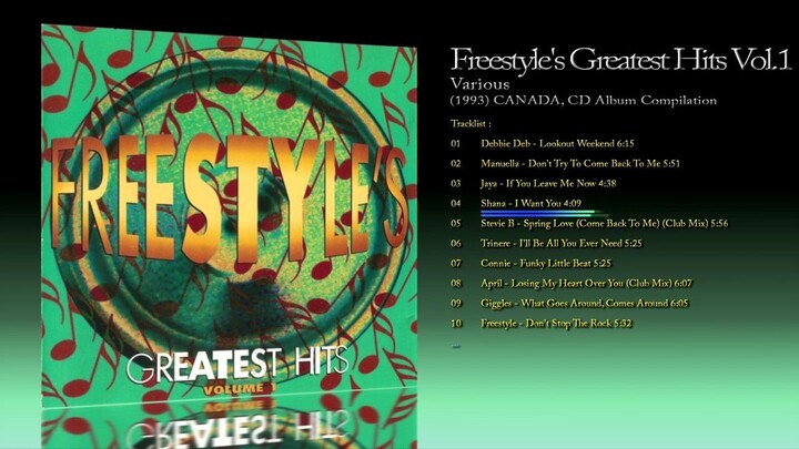 Freestyle's Greatest Hits Vol.1 (1993) Various [CD Album - Compilation]