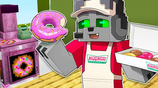 ฉันใช้เวลา Minecraft ทำอาหาร Krispy Kreme โดนัท!!