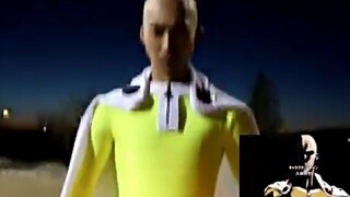 One Punch Man live-action Saitama, this tornado is real, hahaha