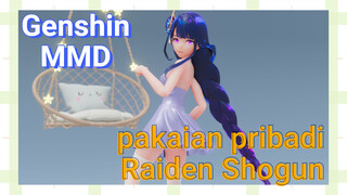 Mengapresiasi pakaian pribadi Raiden Shogun [Genshin, MMD]