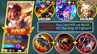 YIN VS TOP GLOBAL JAWHEAD | YIN BEST BUILD TO COUNTER PRO JAWHEAD IN SIDELANE | MOBILE LEGENDS