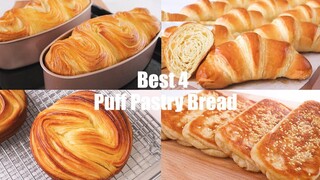 The Best 4 Puff Pastry Bread !! Easy homemade and Most popular recipes