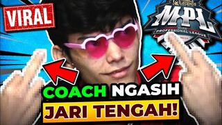 COACH GEEK NGASIH JARI TENGAH PAS LIVE MPL S12!!!