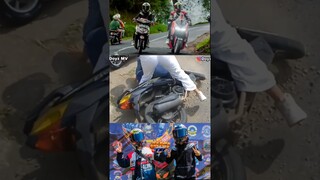 NIAT MAU GODAIN BERUJUNG CRASH #shorts #motovlogindonesia #motovlogger