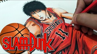 Rukawa Kunnnn!!!! Drawing Rukawa Kaede | Slam Dunk | Pencil Glue