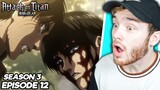 WHAT AM I WITNESSING?! Attack on Titan Ep. 12 (Season 3) REACTION