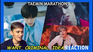 [EXPLORING TAEMIN] Want + Criminal + Idea REACTION | NO ONE'S DOING IT LIKE HIM