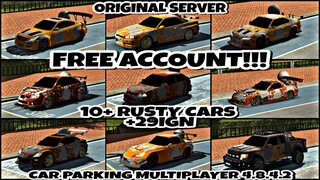 || Free Account Giveaway || 10+ Rusty Cars With Bodykits || Car Parking Multiplayer 4.8.4.2
