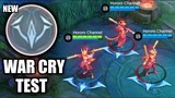 NEW TALENT WAR CRY TEST ON ALL HEROES THAT MIGHT USE IT