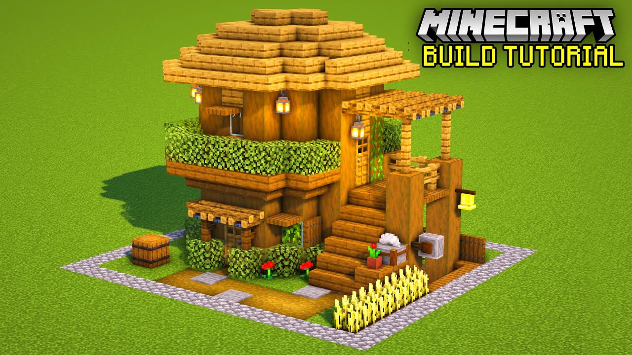 Technoblade house in Minecraft, Survival house tutorial Minecraft