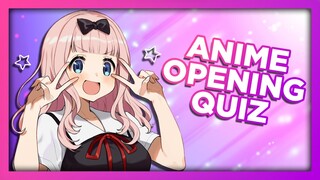 ANIME OPENING QUIZ - 50 Openings [VERY EASY - VERY HARD]