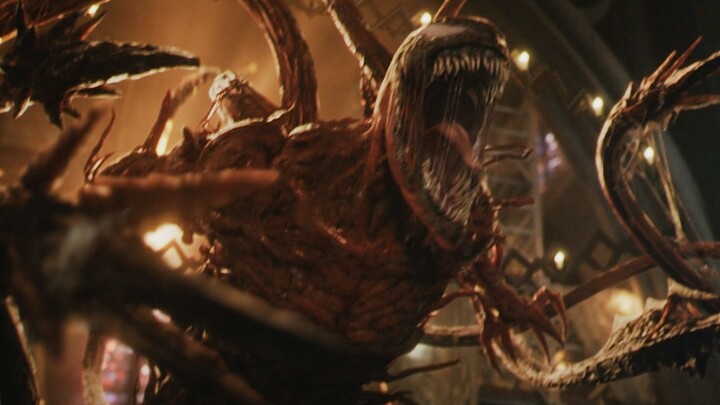 Venom became completely cowed upon seeing his son and immediately fled—being a dad is really not eas