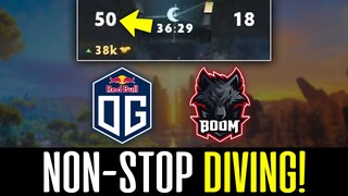 OG vs BOOM - Non-Stop Diving in Base! - 50 KILLS in 36 Minutes?!