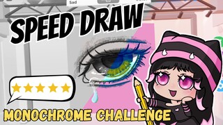 I Can't Lose! ROBLOX SPEED DRAW: Monochrome Challenge!