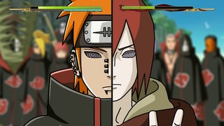 PAIN & AKATSUKI VS NAGATO EDO TENSEI | Anime Mugen