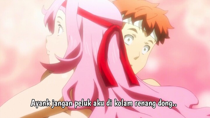 Gak bahaya ta Takeru dan Shiriha-chan basah-basahan di kolam renang 🥵💦