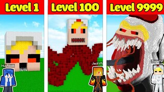 TÔ GÀ THỬ THÁCH 24H XÂY TÔ GÀ.EXE TỪ CẤP 1 TỚI CẤP 999999 TRONG MINECRAFT*XÂY TÔ GÀ EXE KINH DỊ