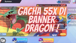 GACHA 55X DI BANNER DRAGON CARI RAYQUAZA - POKEMON WORLD