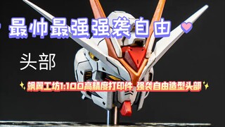 最帅最强强袭自由头？飒翼工坊1:100高精度打印件 强袭自由造型头部最新情报！