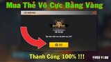 Hướng Dẫn Cách Mua Thẻ Vô Cực Bằng Vàng Trong Game Free Fire 100% Thành Công | Qing Orinn