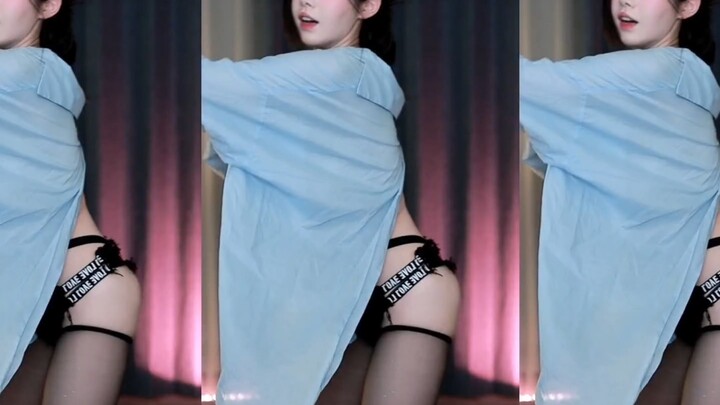 Black Treasure - Squats in a Blue Shirt